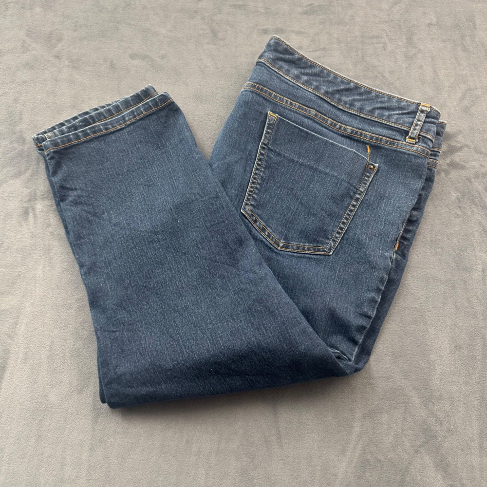Mossimo Skinny Crop Jeans Womens 18 Fit 3 Dark Wash Denim Cropped Pants
